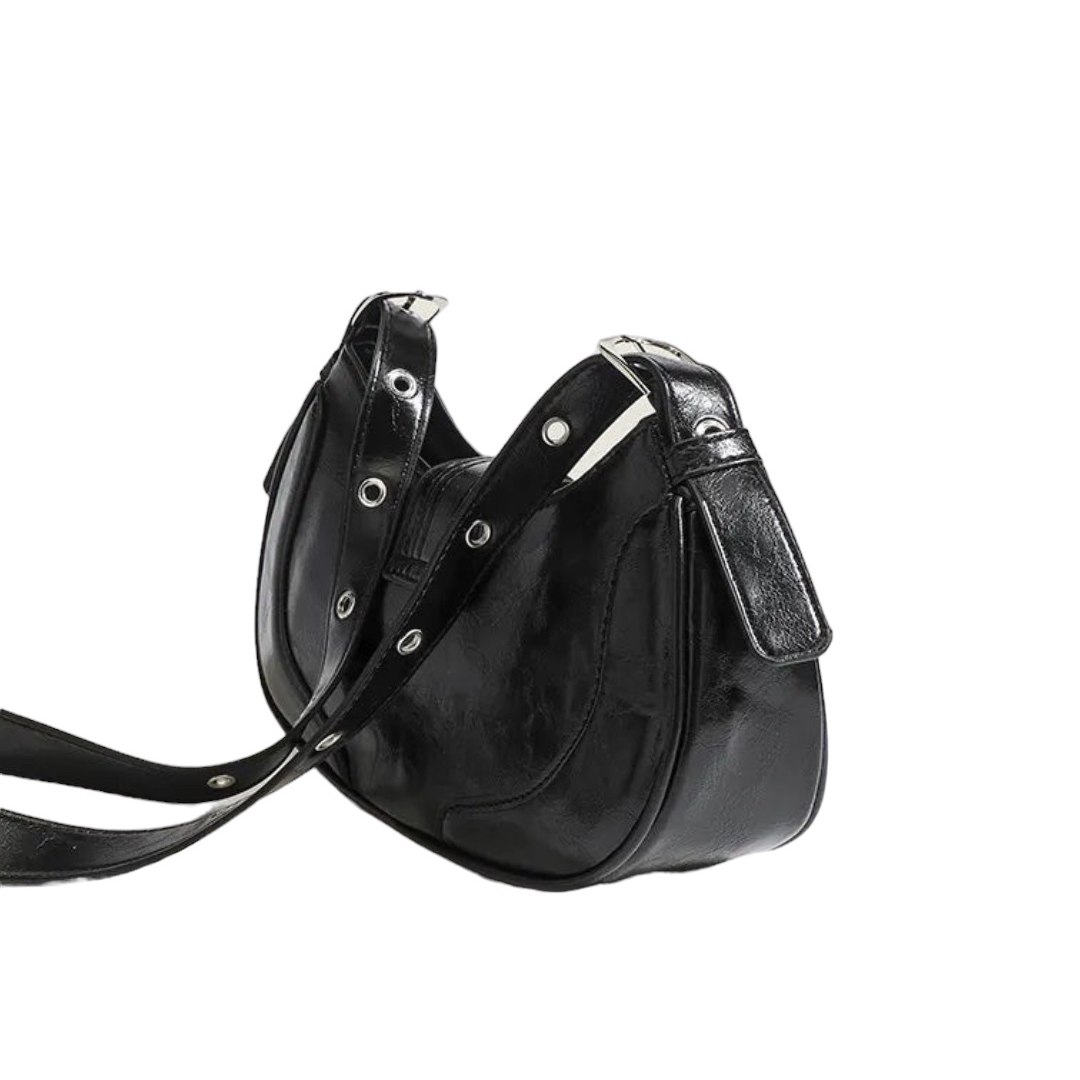 Buckle Detail Shoulder Bag