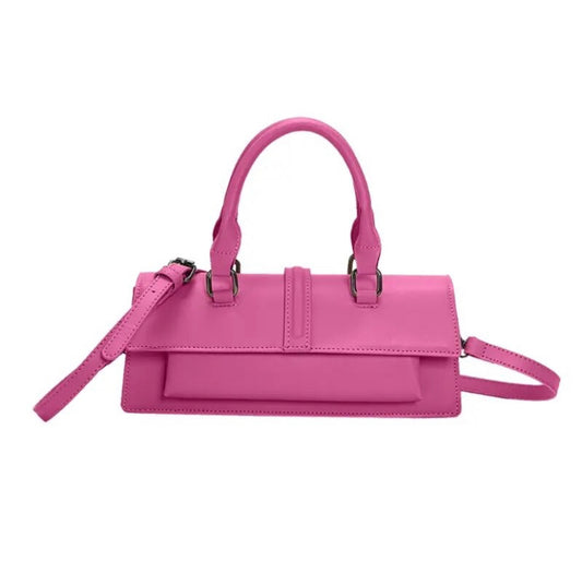 Hot Pink Top Handle Bag