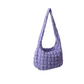 Purple Quilted Crossbody Bag
