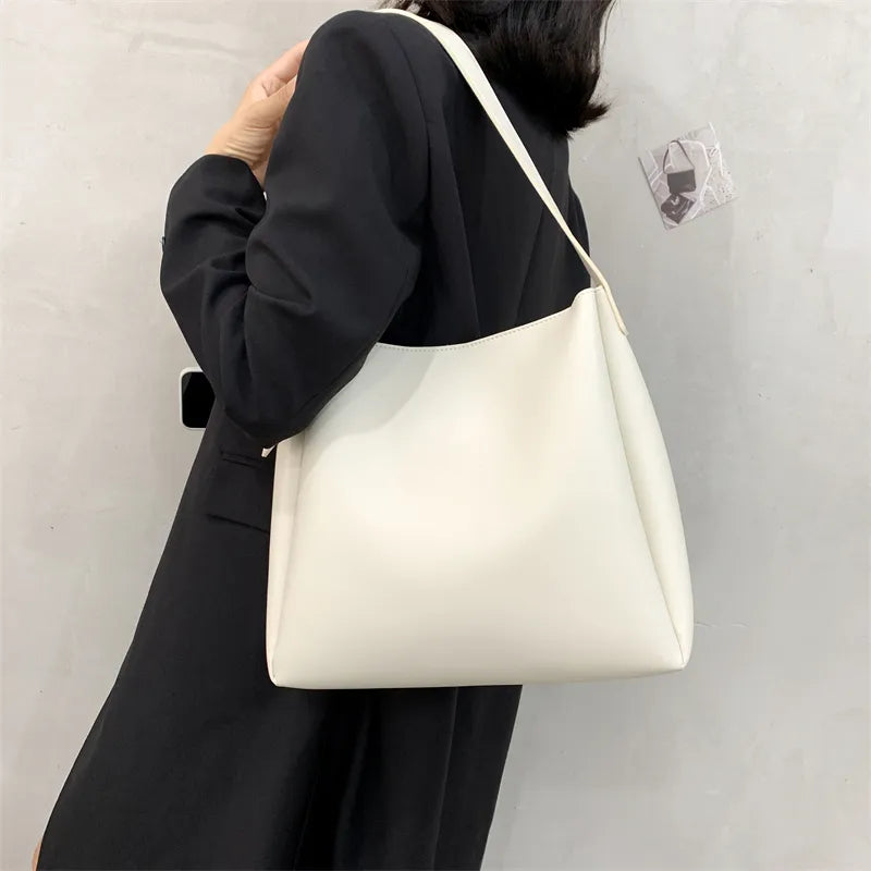 White Large Tote Bag for work