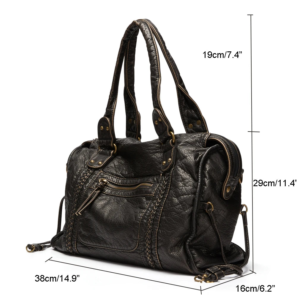 Black Leather Tote Bag Dimensions