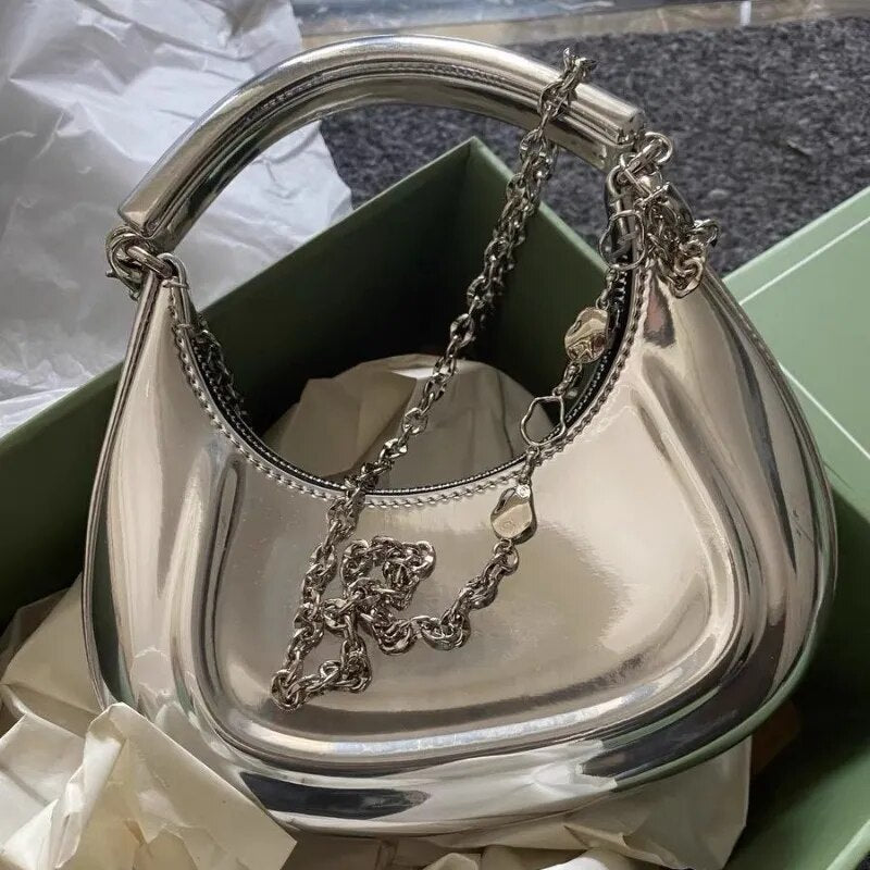 Metallic Silver handbag