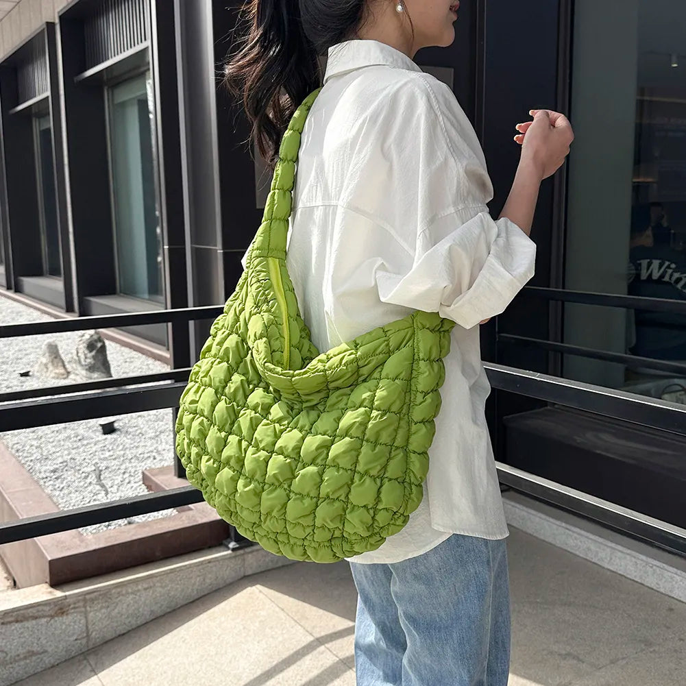 Oversized Quilted Crossbody Bag – PackdBy