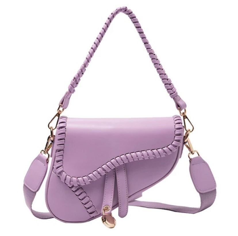 Minimalist Saddle Bag Purple