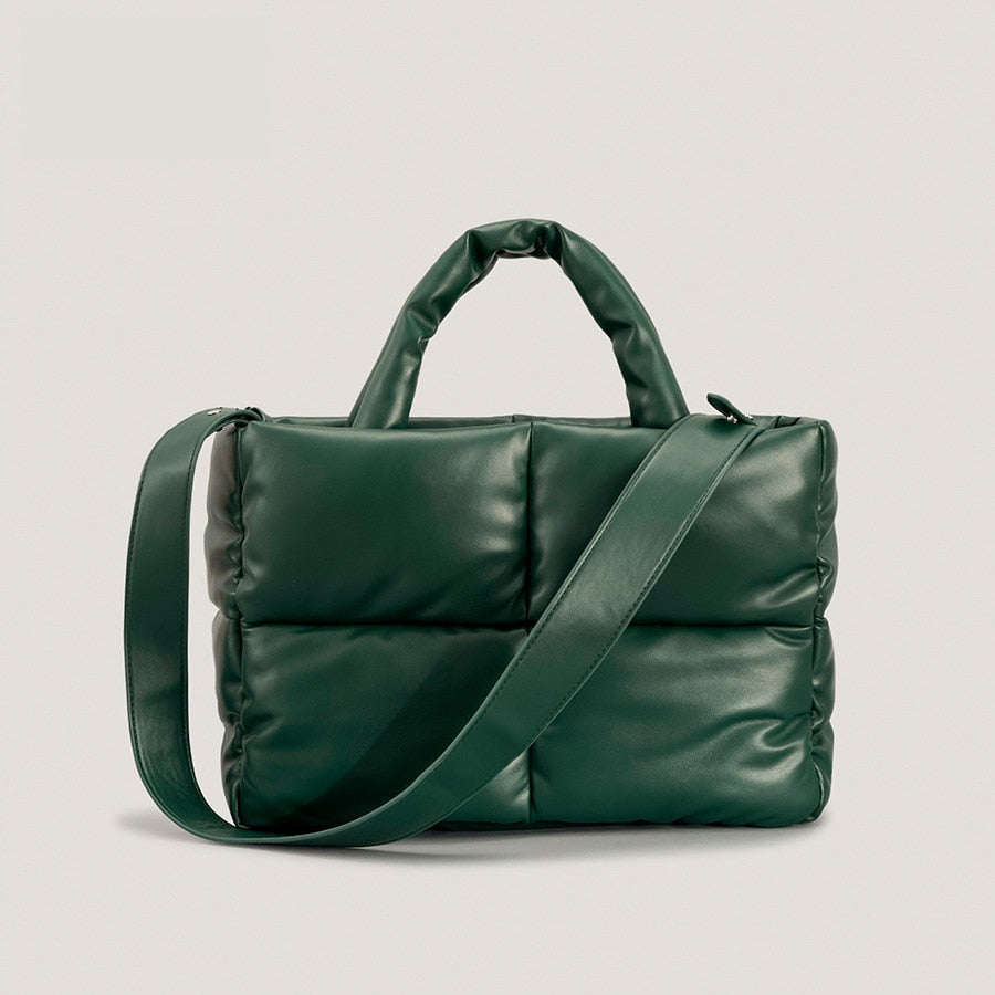 Green Padded Tote Bag
