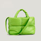 Lime Green Padded Tote Bag